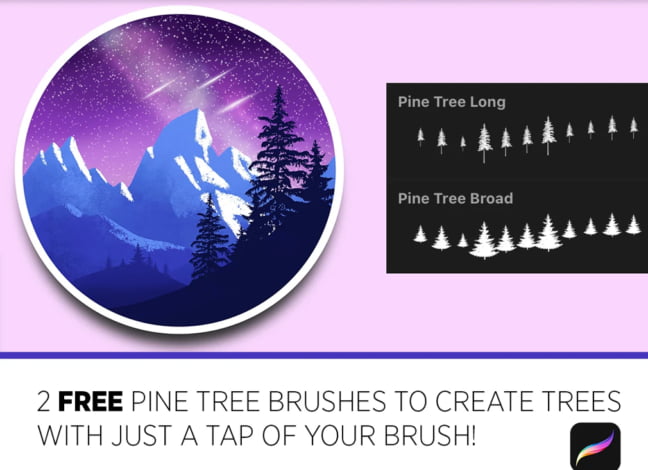 Pine Tree Brushes