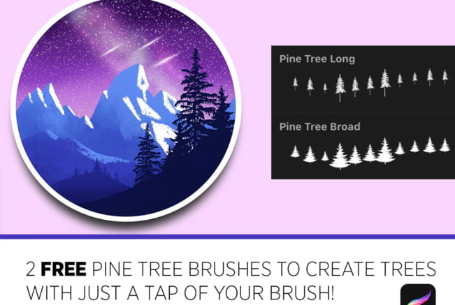 Pine Tree Brushes