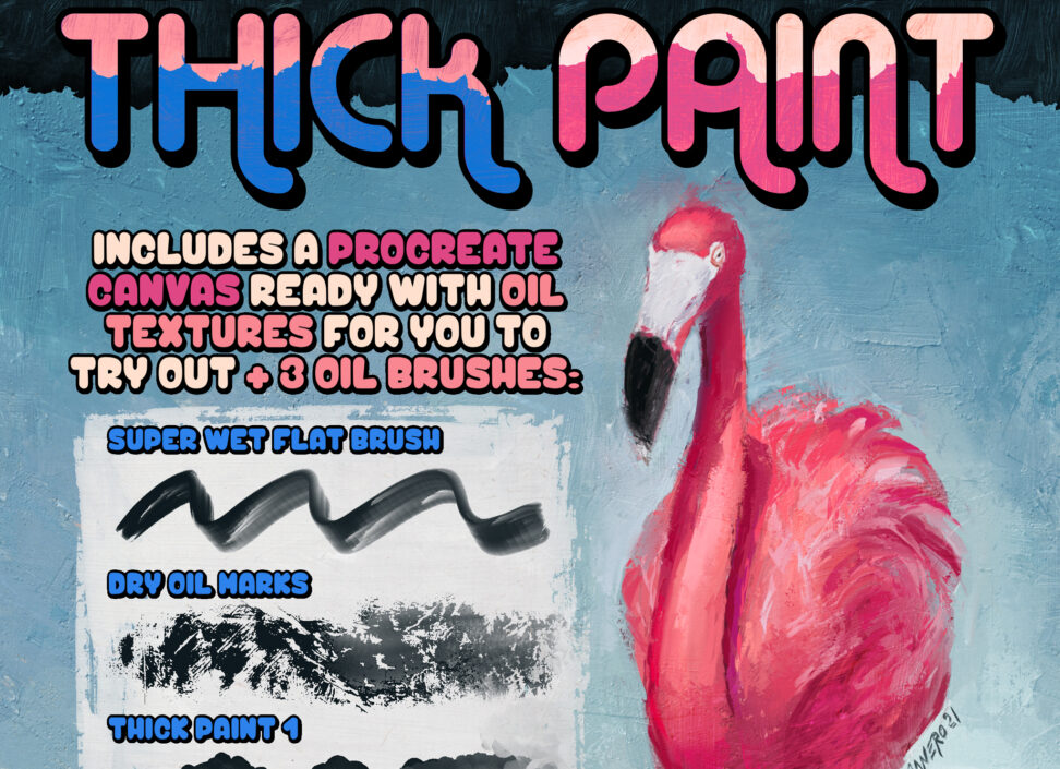 Oil Brushes For Procreate - GraphicsBunker