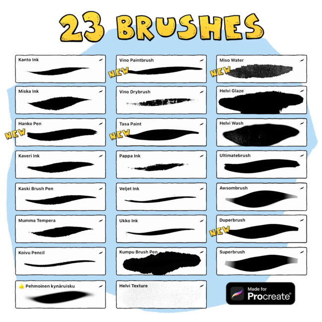 tuhis procreate brush set 2023 1 Tuhis Procreate Brush Set 2023