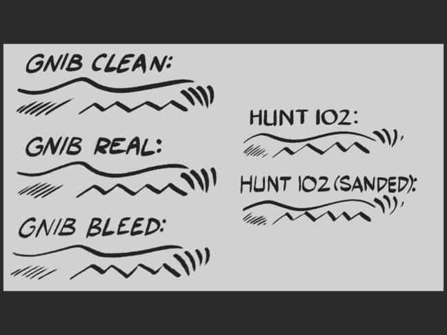 gnib hunt 102 nibs brushes 1 GNIB & Hunt 102 Nibs Brushes