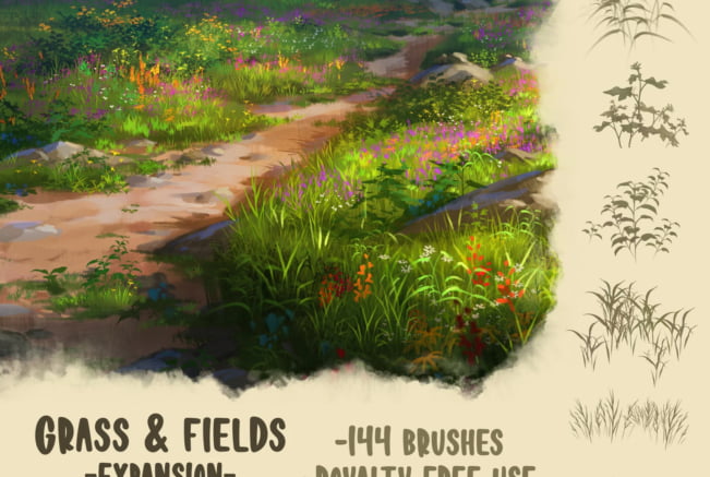 Grass & Fields Brushes