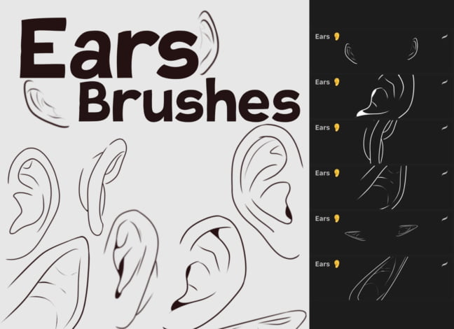 Ears Procreate Brushes