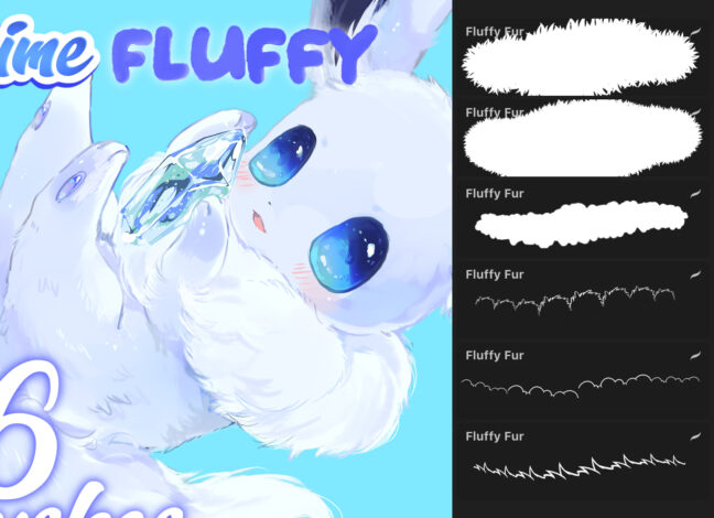 Fur Fluffy Procreate Brushes
