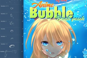 Anime Bubble Procreate Brushes