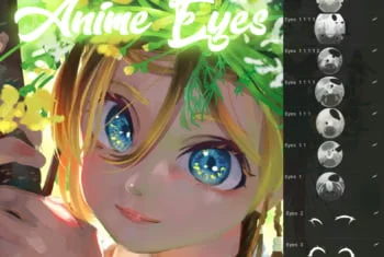 Anime Eye Procreate Brushes