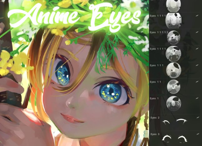 Anime Eye Procreate Brushes