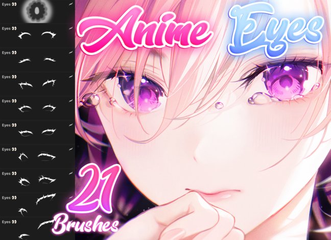 Anime Eyes Procreate Brushes