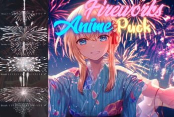 Fireworks Anime Procreate Brushes