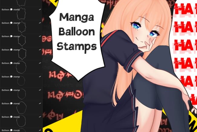 Manga Balloon Procreate Brushes