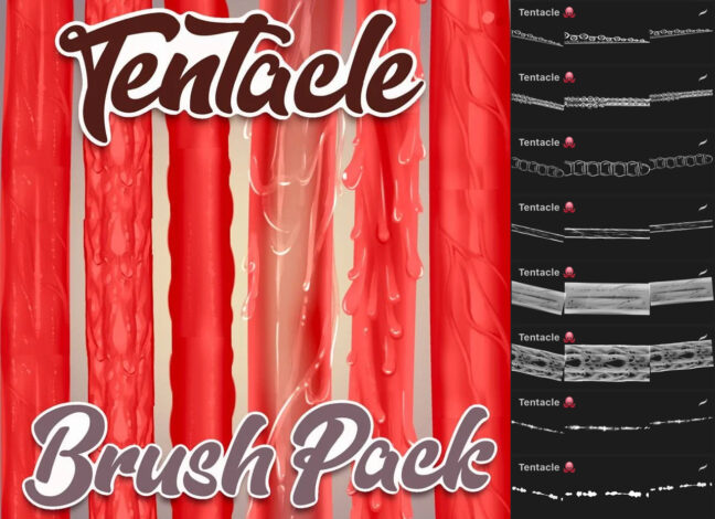 Tentacle Procreate Brushes