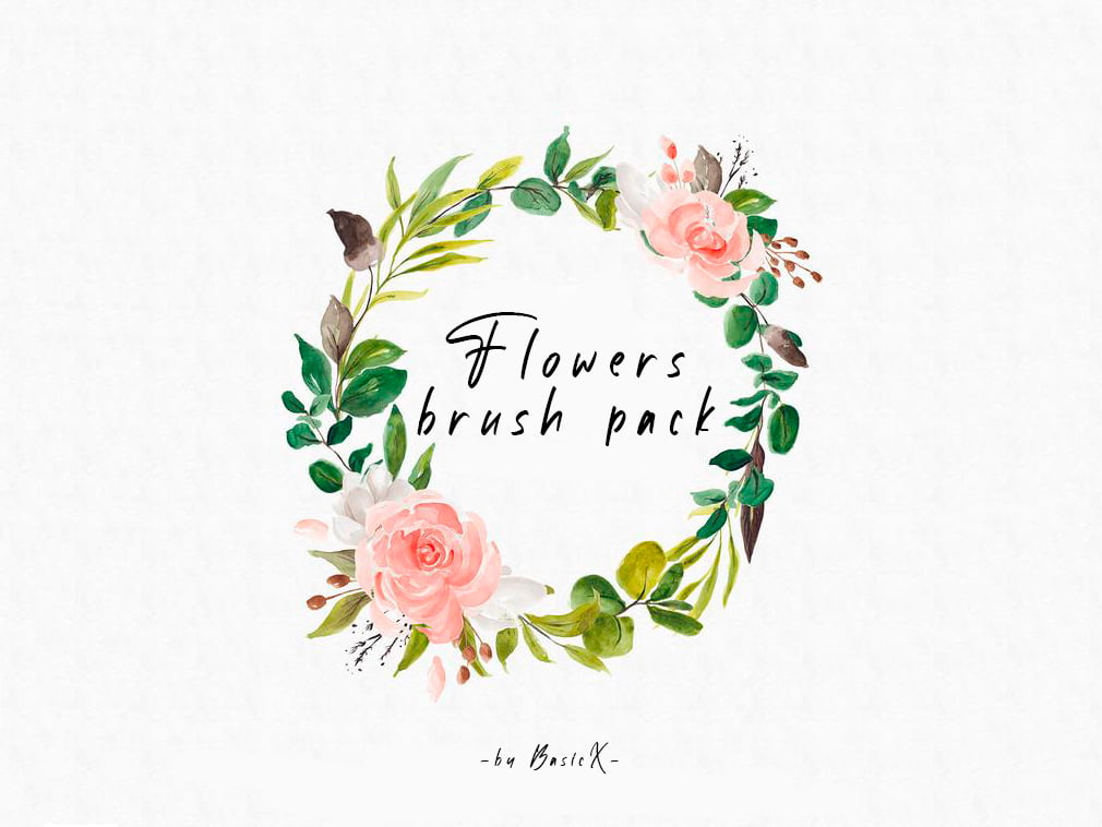 Flowers Set Procreate Brushes - GraphicsBunker
