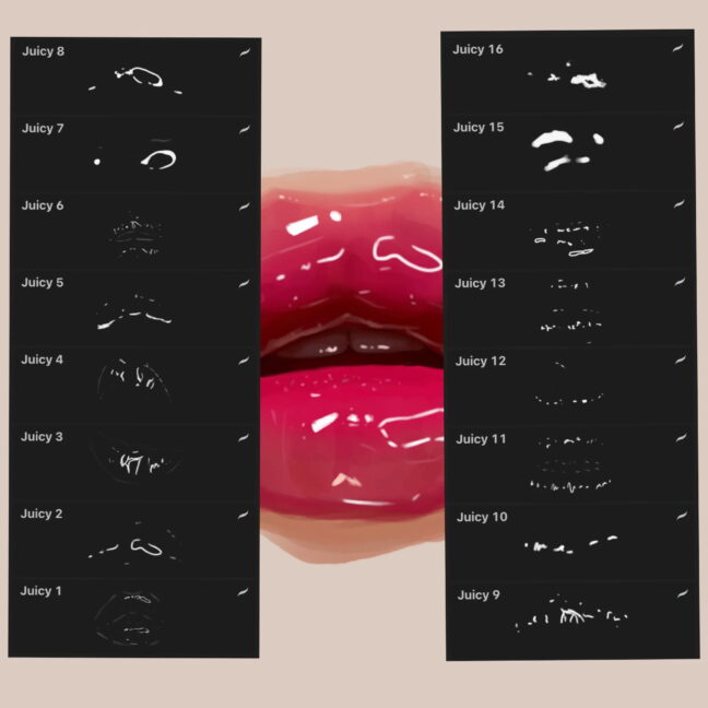 Juicy Texture Procreate Brushes