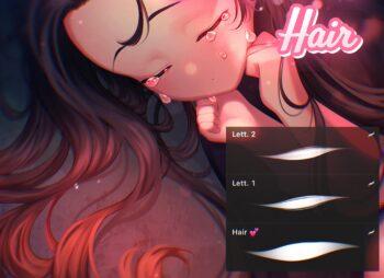 Mini Set Hair Procreate Brushes