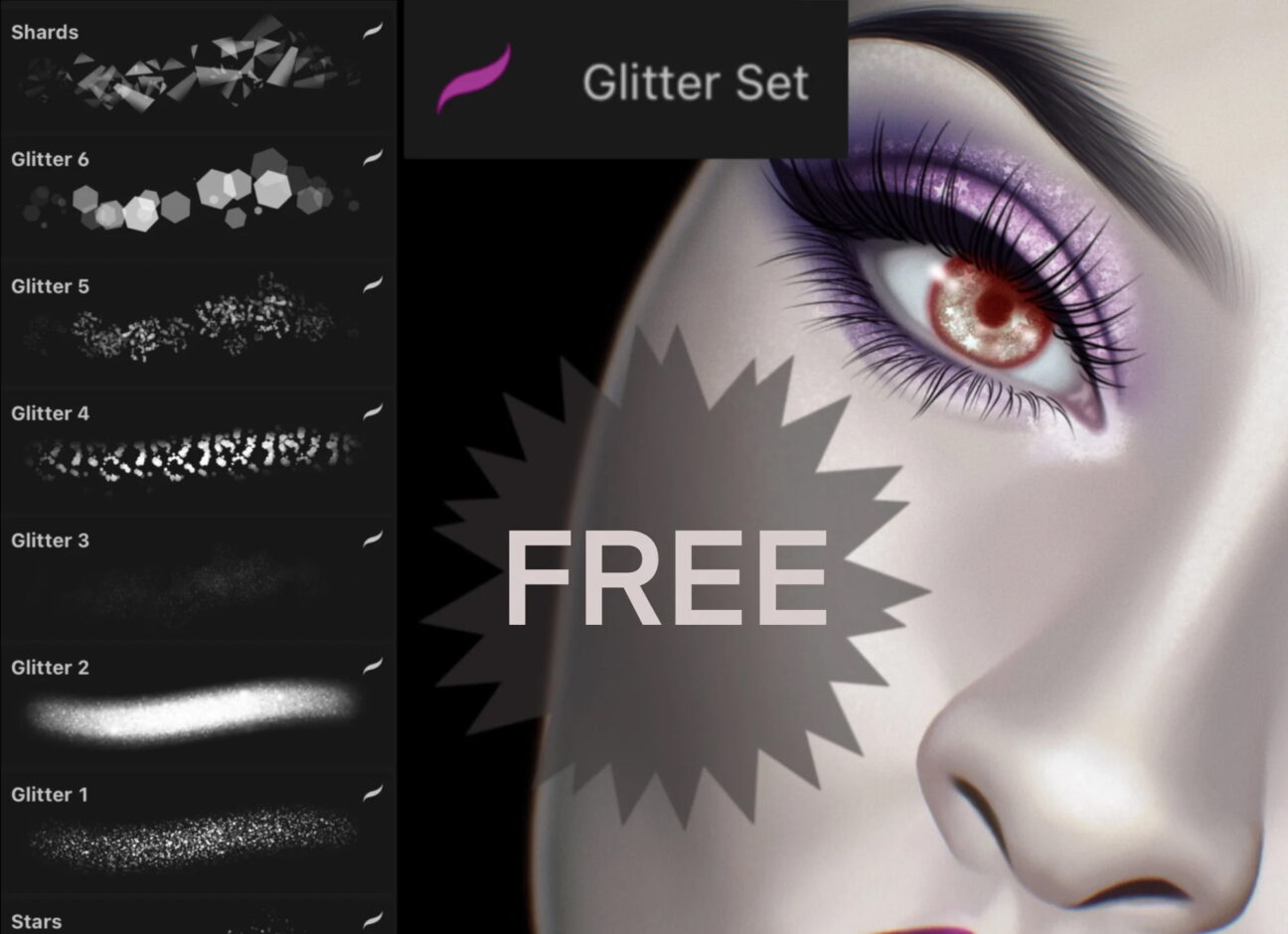 Stars & Glitter Procreate Brushes - GraphicsBunker