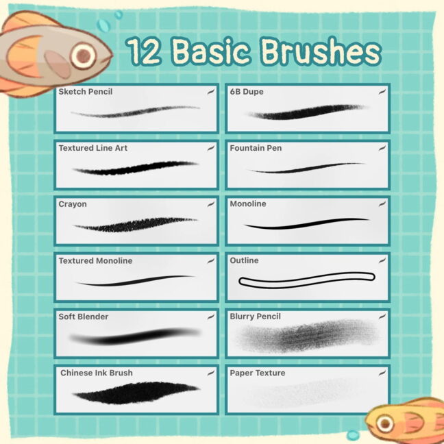 Starter Pack Procreate Brushes