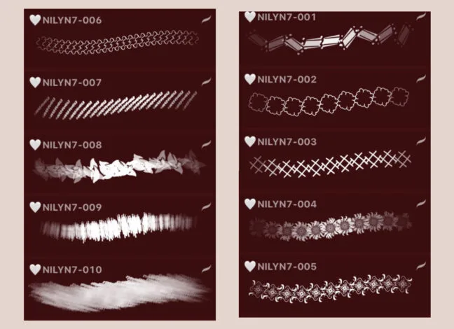10 mix pattern procreate brushes 1 10 Mix Pattern Procreate Brushes