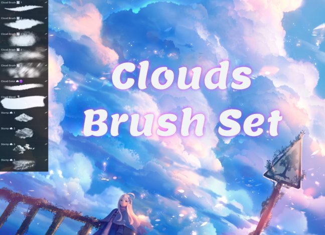 Clouds Procreate Brush Set
