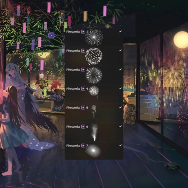 Fireworks Procreate Brush Set