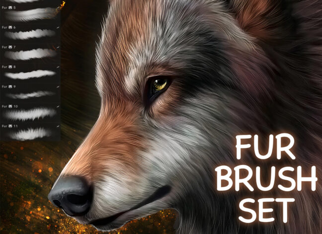fur procreate brush set Fur Procreate Brush Set