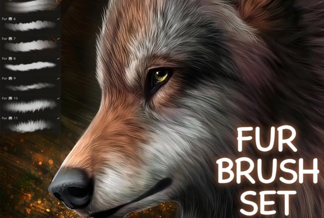 Fur Procreate Brush Set
