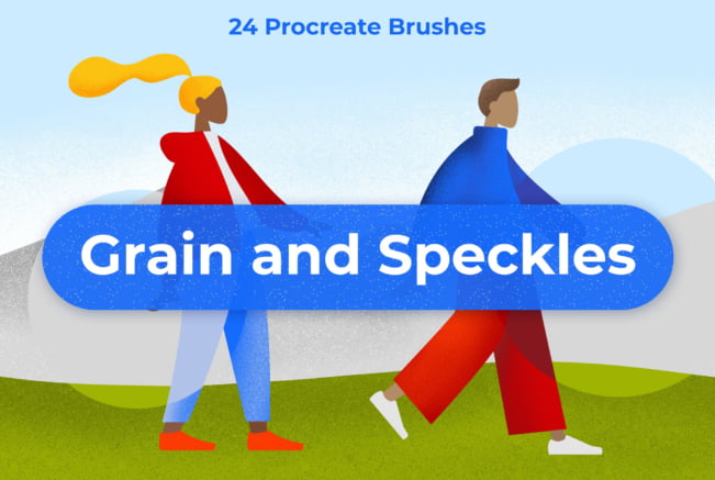 Grain Speckle Procreate Brushes