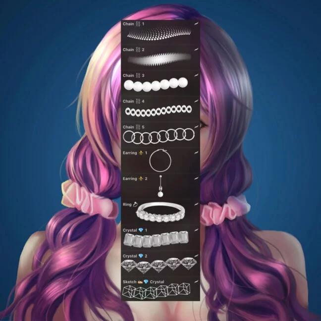 Jewelry Procreate Brush Set
