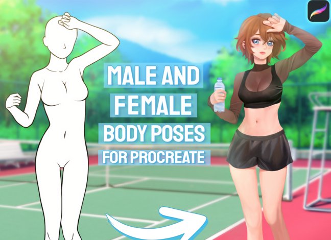 Male & Female Body Poses Brushes