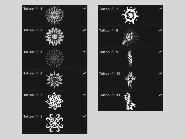 tattoo stamps procreate brushes 1 Tattoo Stamps Procreate Brushes