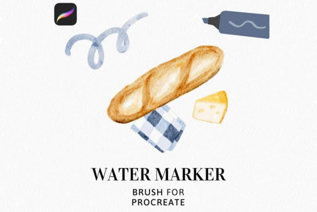 Water Marker Procreate Brush