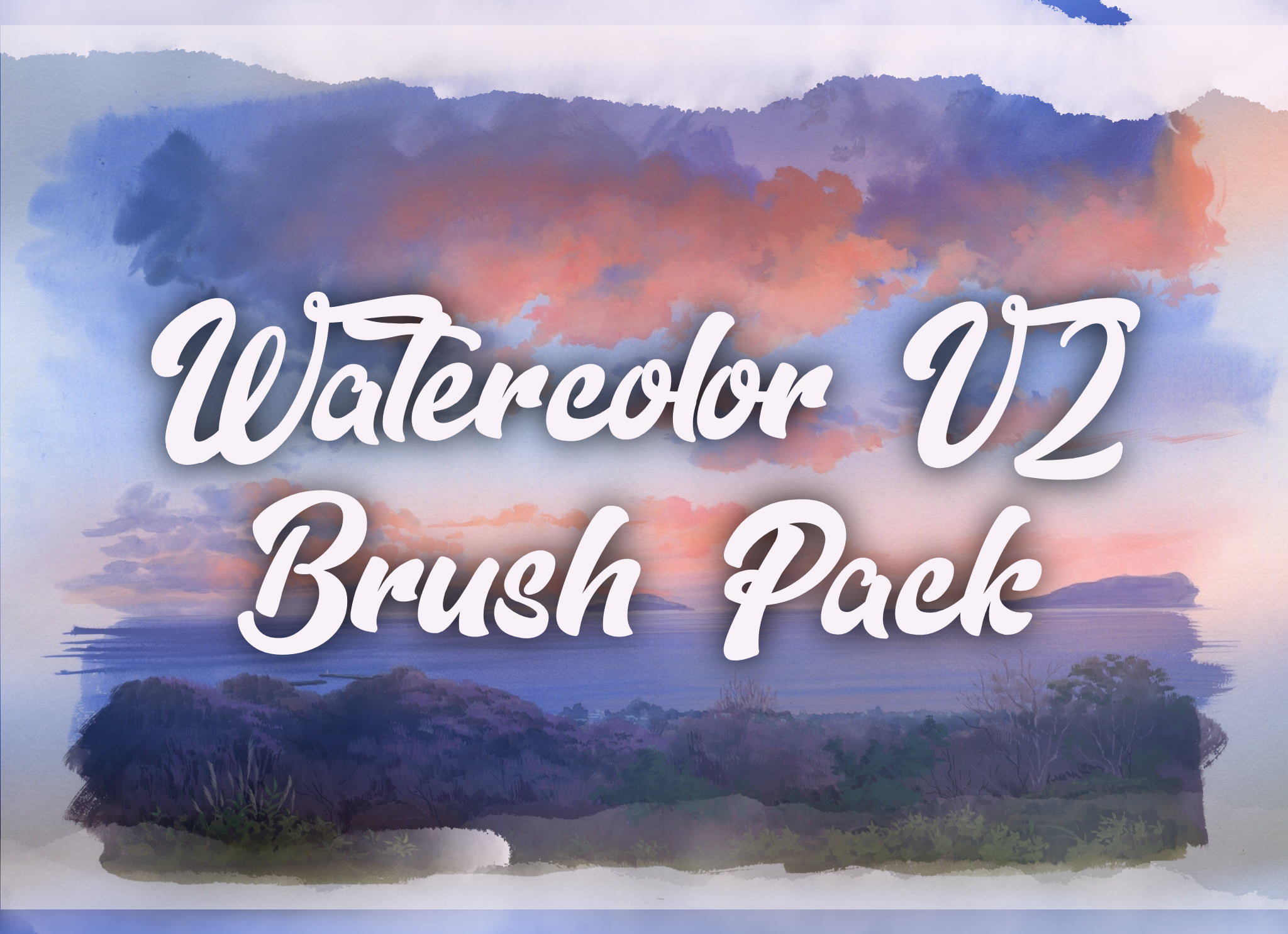 Watercolor Nature Procreate Brushes GraphicsBunker