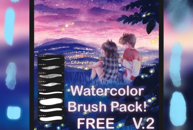Watercolor Pack Procreate Brushes