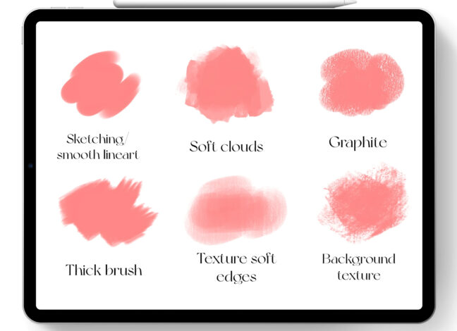 withallstars procreate brush set 2 Withallstars Procreate Brush Set