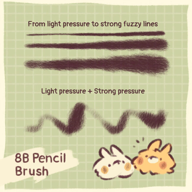 8B Pencil Procreate Brush