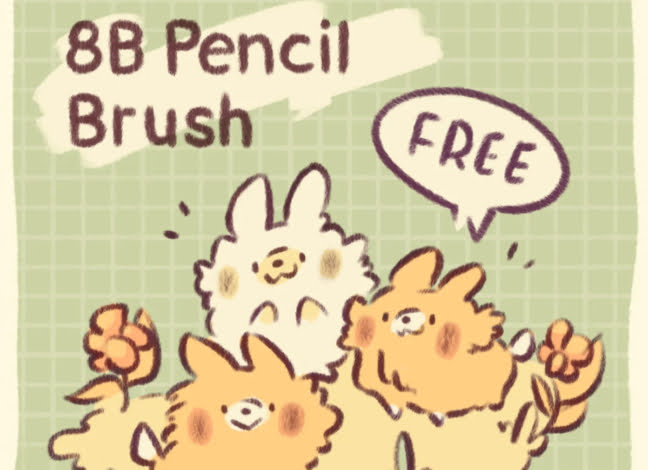 8B Pencil Procreate Brush