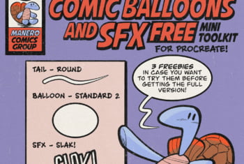 Comic Balloons SFX Procreate Brushes