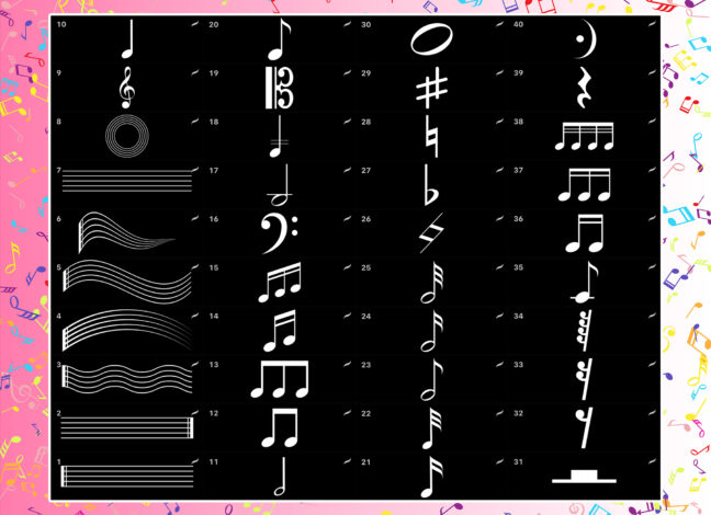 Music Notes Procreate Brushes