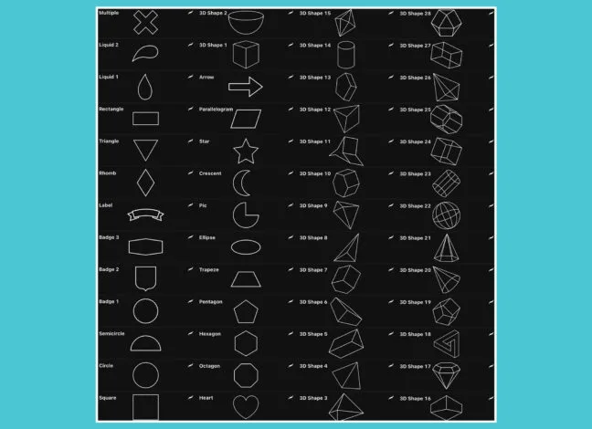 Shape Brushes Procreate Pack