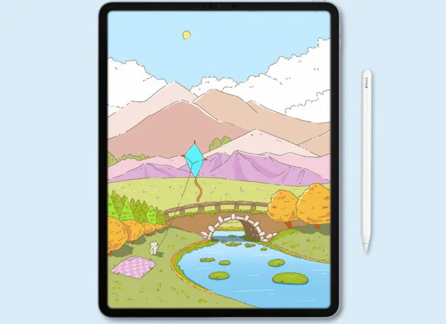Cartoon World Landscape Brush