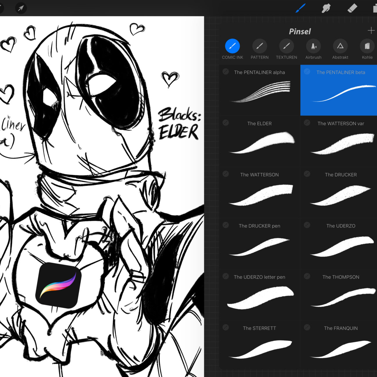 Comic Ink Brushes - GraphicsBunker