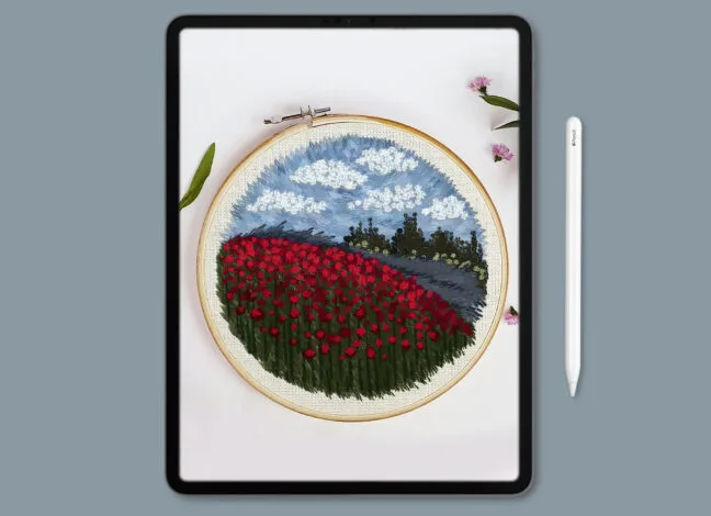 Landscape Embroidery Brushes