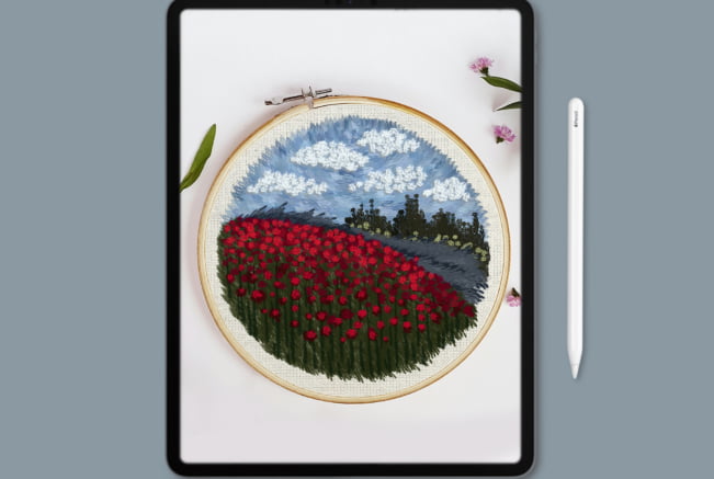 Landscape Embroidery Brushes