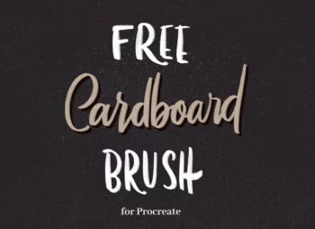 Cardboard Procreate Brush