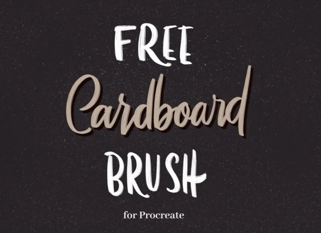 Cardboard Procreate Brush