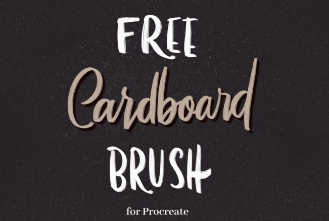 Cardboard Procreate Brush