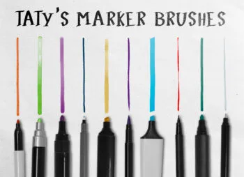 Dry Marker Procreate Brushes