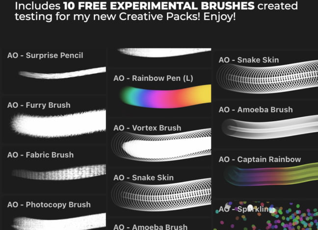 Experimental Procreate Brushes 2.0
