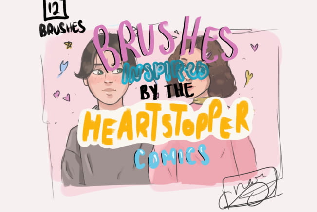 Heartstopper Comic Procreate Brushes