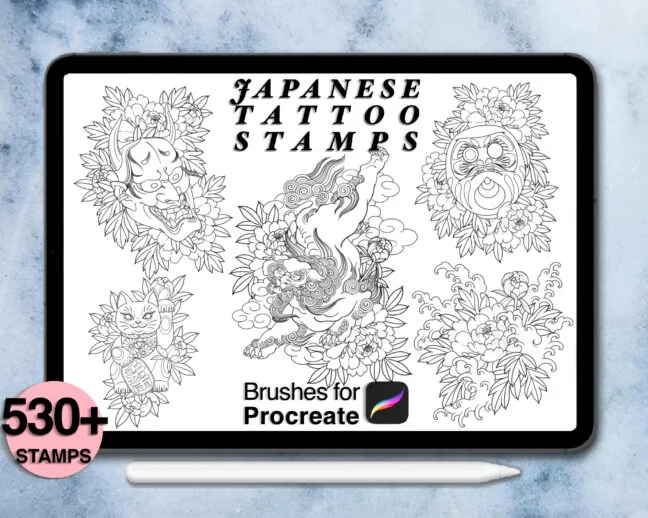 tattoo stamp brushes procreate 5 Tattoo Stamp Brushes Procreate
