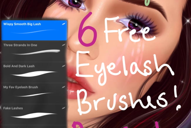 Eyelash Procreate Brush Set